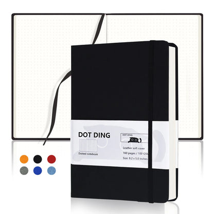 A5 Dotted Hardcover Notebook 100 GSM Paper Planner Diary Notepad Bullet Journal