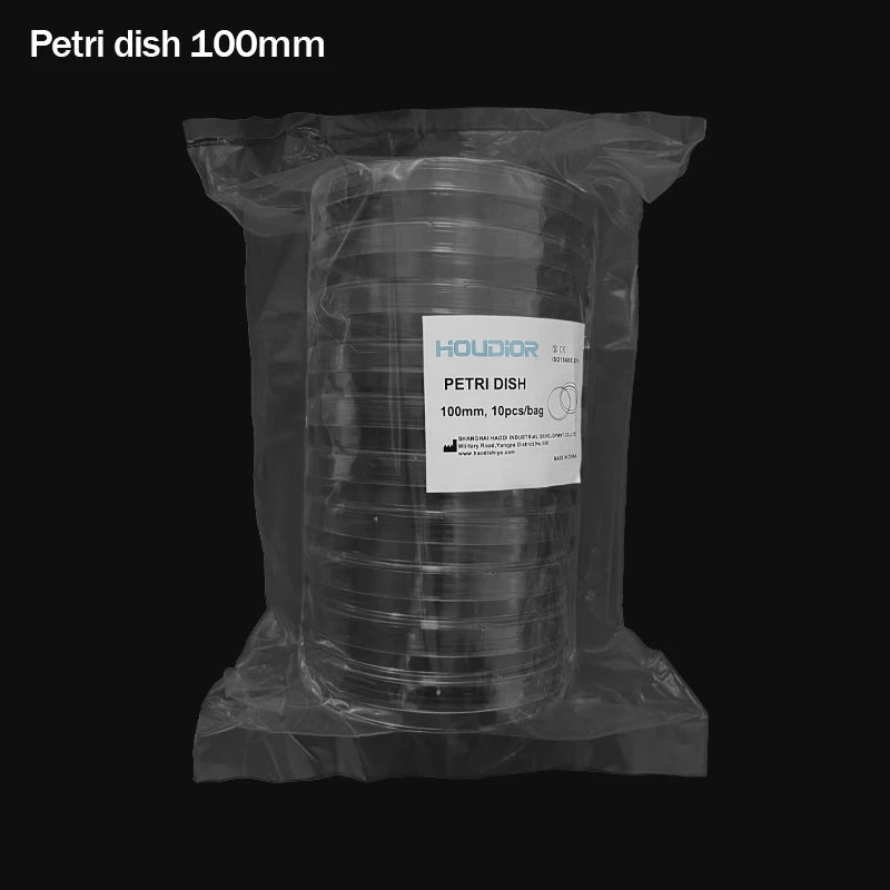 10Pcs/Bag 100mm Sterile Petri Dishes with Lids