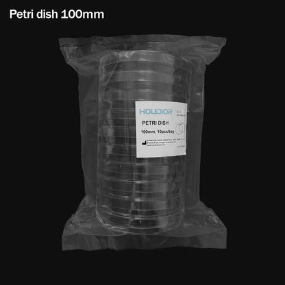 10Pcs/Bag 100mm Sterile Petri Dishes with Lids