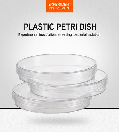 10Pcs/Bag 100mm Sterile Petri Dishes with Lids