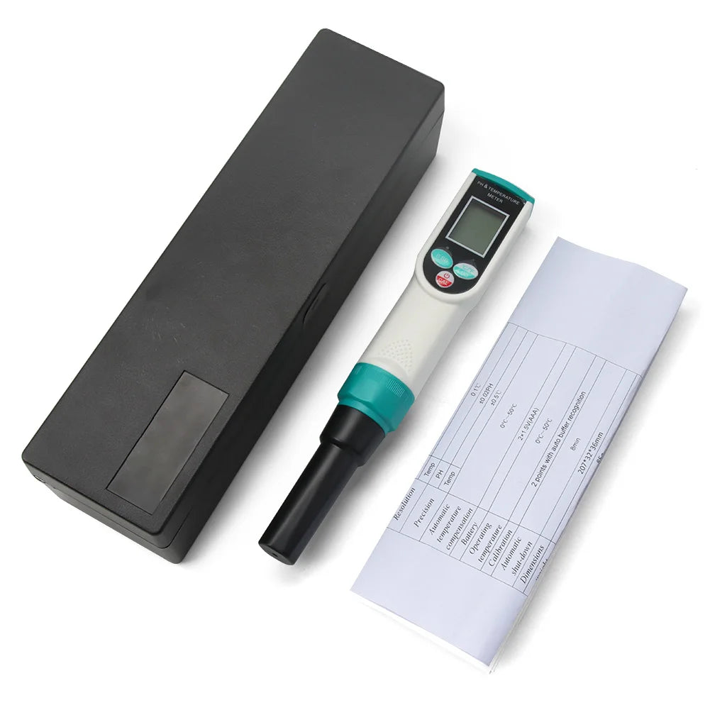 High Accuracy Soil PH Meter 0.00~14.00pH Digital Temp Acidity Soil Tester Sensor Analyzer for Outdoor Planting Garden Farmland