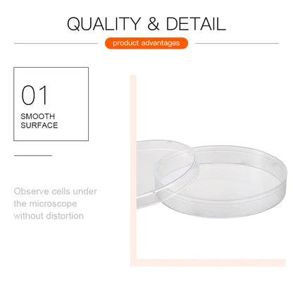 10Pcs/Bag 100mm Sterile Petri Dishes with Lids