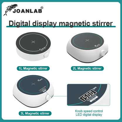 110v - 220v Digital Display Magnetic Stirrer Lab Equipment Magnetic Mixer With Stir Bar Liquid Stirrer 2000 rpm Capacity: 2000ml